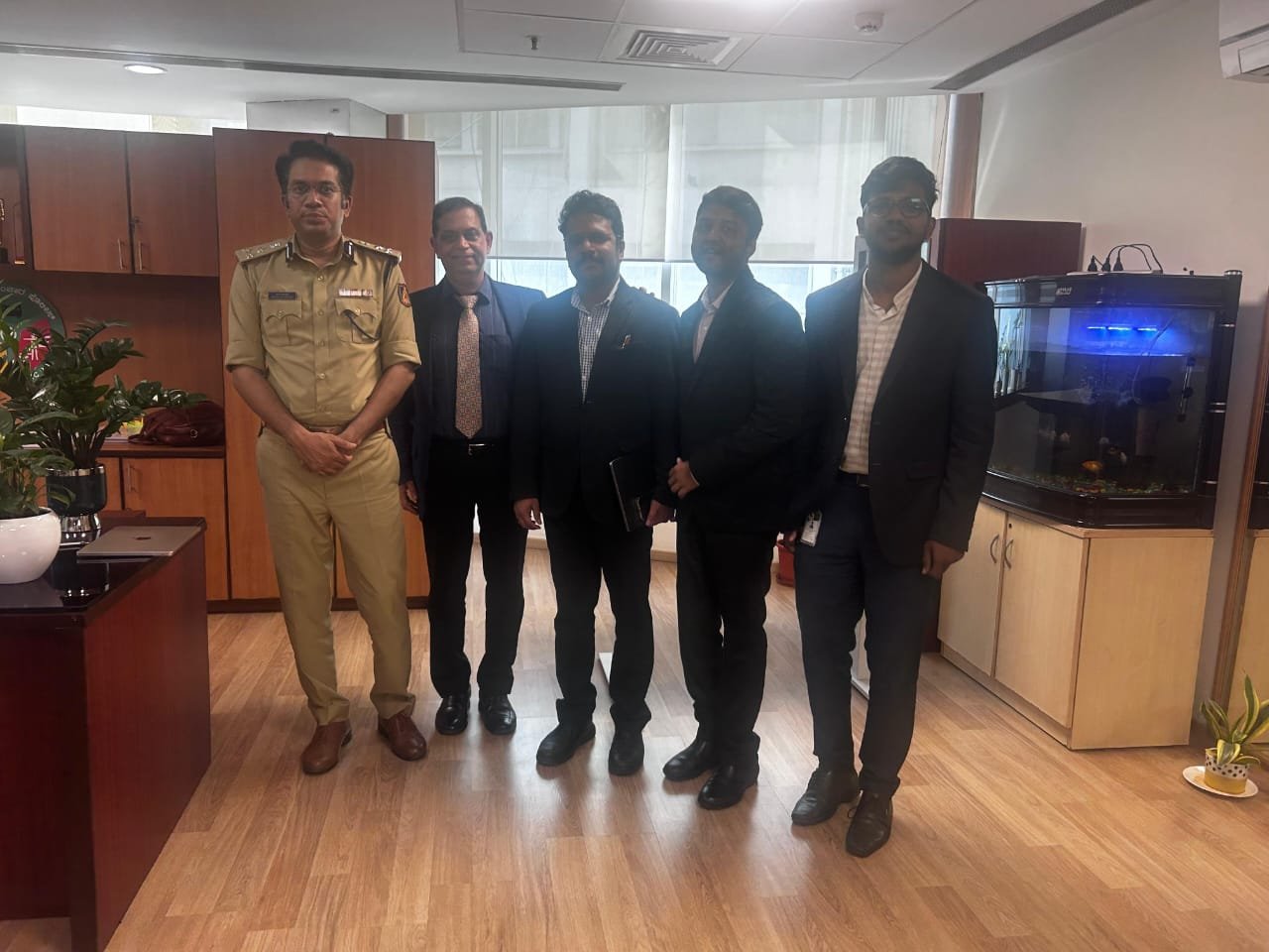 The VORIC team with the Joint Commissioner of Police (Traffic), Bengaluru